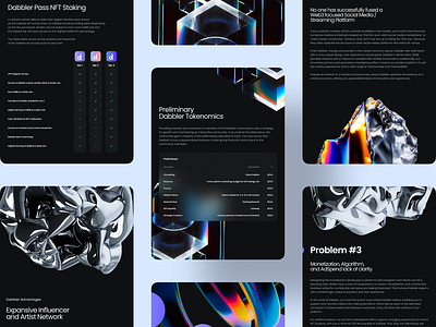 Pitchdeck for Web3 Social Media Platform blockchain branding crypto crypto design cryptocurrency design illustration interface logo pitchdeck presentation ui