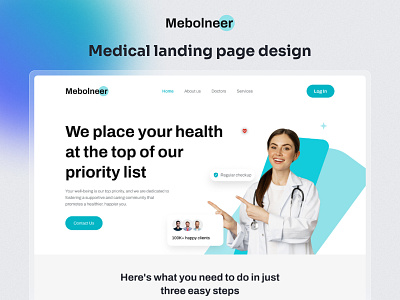 Medical Landing Page Design medical landing page design uidesign uxdesign website design