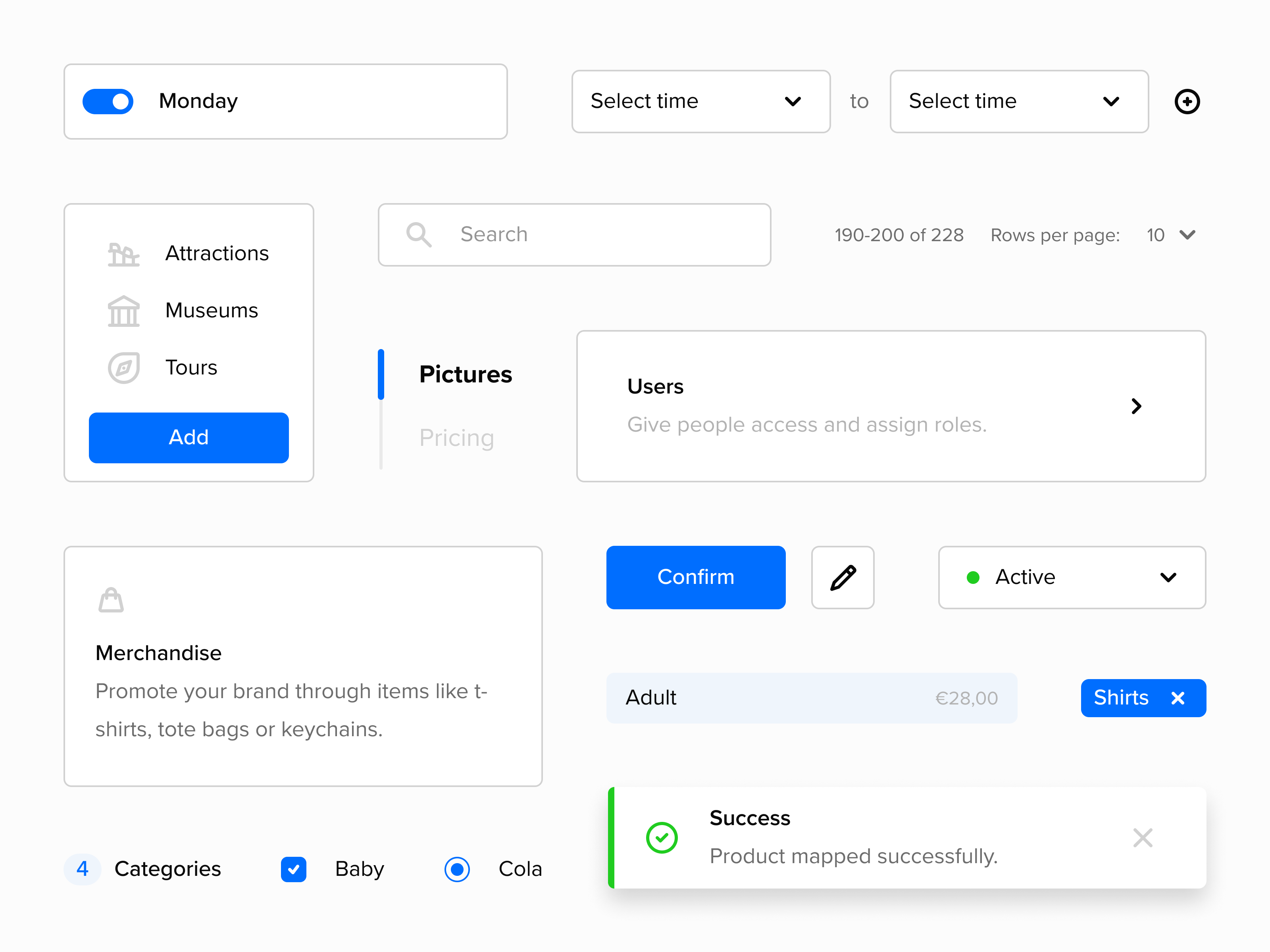 Prioticket Design System - Souvenir ✈️ 006eff blue brand design branding design system digital design library prioticket souvenir ui web design