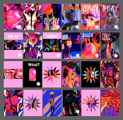 2022-2023 MANUSKA illustration collection animation branding colourful cover art design editorial graphic graphic design illustration magazine maximalism motion graphics pink visual art