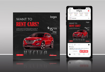 Professional Car social media post design car car ads car template fashion instagram