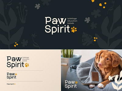 PawSpirit animals branding dog graphic design logo nature