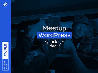 Meetup WordPress branding event la rochelle logo wordpress