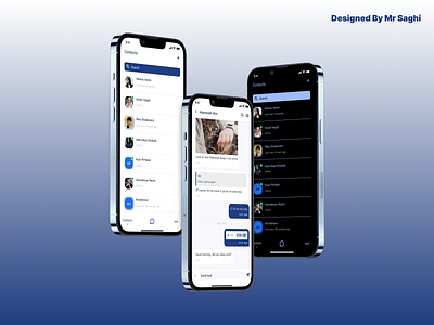 Chatty App | Messages & Chats App chat chat app chat application chatting chatty design figma illustration instagram logo message messages mr saghi mrsaghi send telegram ui uiux ux whatsapp