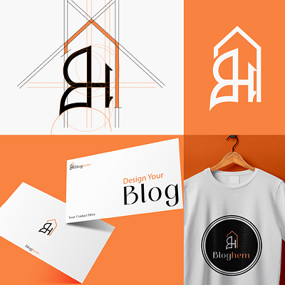 Logo Design - Blog Letter B+H Concept 3d adobe animation branding business design graphic design identity illustration logo logotype motion graphics pixiedia ui ux vector