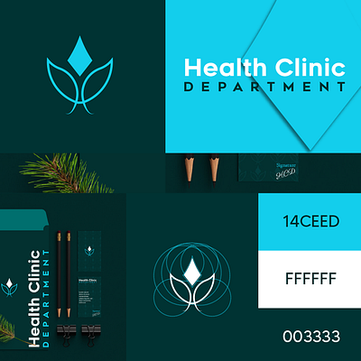 Health Clinic - Logo Design Concept for Medical Company adobe animation branding design graphic design illustration logo ui ux vector