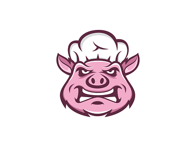 Pig Chef Logo Vector Design Template branding chef design graphic design illustration logo logos pig pig logo vector