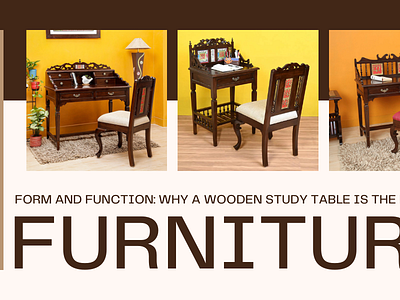 Wooden Study Tables: Where Learning Meets Elegance - Buy Now! wooden study table