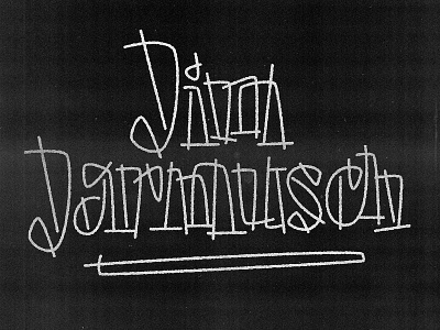 Jim Jarmusch jarmusch lettering logo typedesign