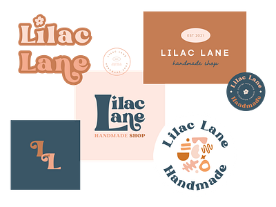 Brand Marks • Lilac Lane boho branding logo playful typography visual identity