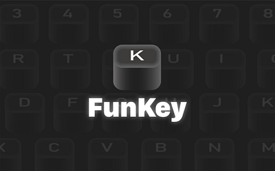 FunKey - Mechanical Keyboard App app apple banner glow icon mac macos mechanical keyboard ui