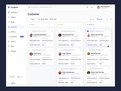 Langkah - Customer Board branding dailyuiux design figma graphic design illustration ui uidaily uidesign uidesignpage uiinspiration uipage uiux uiuxcustomer uiuxdetail ux uxdaily uxdesign webdaily webdesign