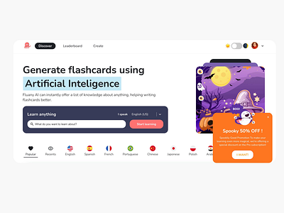 Notification Pop Up UI - Fluany Halloween design illustration ilustration interface pop ups ui ui design user interface