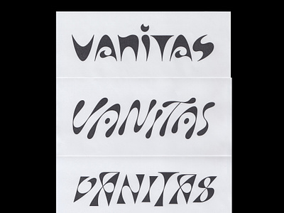 Vanitas prints experimental lettering print type typography vanitas