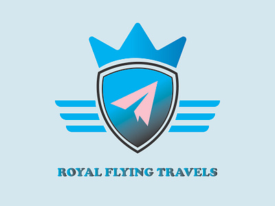 Minimalist Travel Logo for traveling agency with pin and flying