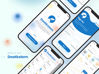 DoatKolom- Education mobile app design app design design education education app landing page mobile app mobile application ui ui design ui template ux