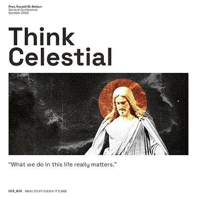 Think Celestial design graphic design poster design