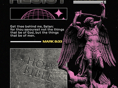 Mark 8:33 design graphic design poster design