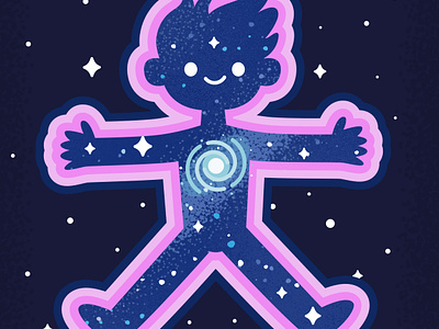 Inner Cosmos childrenillustration cosmic cosmos illustration kids space stars