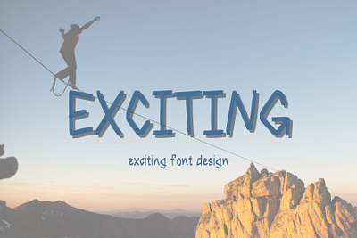Exciting Font Design>>https://creativemarket.com/Ruddean2109 craft font design display font font graphic design handwriting playful font typography