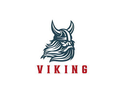 Viking Logo face head helmet horned logo medieval viking warrior