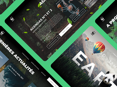 Earth hour dark earth hour green nature ui ux wwf