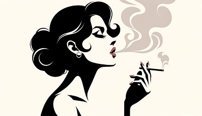 The cigarette illustration