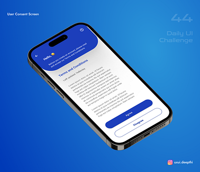 User Consent screen | Daily UI Challenge # 44/90 ui design ux design uxui designer