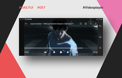 DailyUI Day057 - Videoplayer dailyui dailyuichallenge design feedback figma learning thankyou ui uidesign uiux uiuxdesigner videoplayer