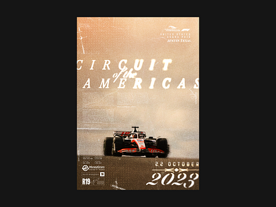 US Grand Prix america collage f1 formula 1 graphic design haas layout poster racing typography usa