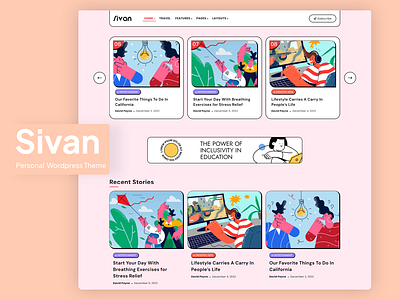 Sivan | Blog & Magazine WordPress Theme minimal blog minimal template personal blog personal theme travel blog travel template website template wordpress wordpress theme