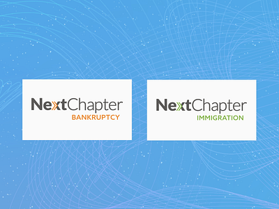 NextChapter Family of Logos branding graphic design legal logo