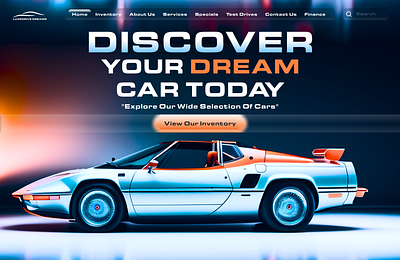 LUXDRIVE DREAMS branding cars design graphic design illustration landing page logo motion graphics typography ui ux vector website design