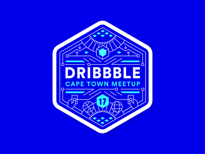 Cape Town Dribbble Meetup #2 cyber dribbble fintech illustration linework meetup technology