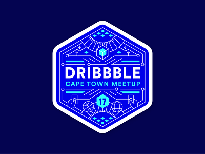 Cape Town Dribbble Meetup #3 cyber dribbble fintech illustration linework meetup technology