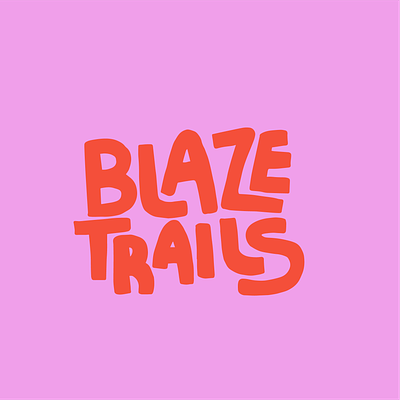 Blaze Trails branding icon design logo design