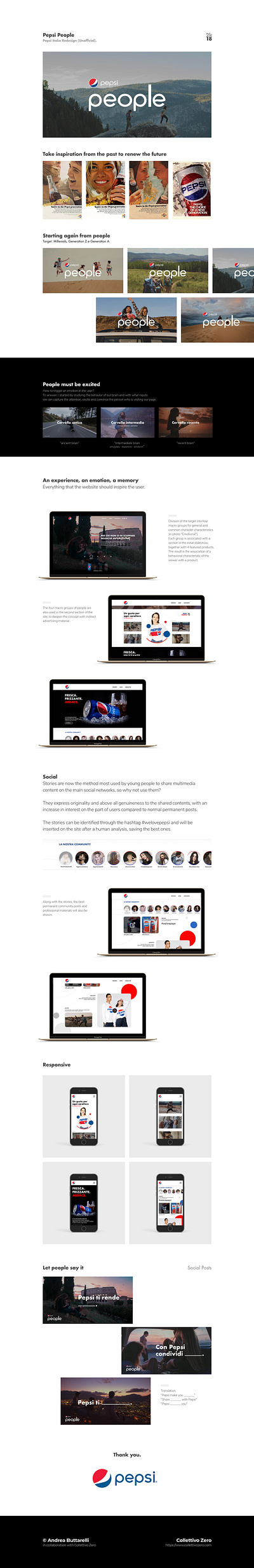 Pepsi People: branding, marketing, social content, and website branding content design feelings graphic design illustration logo minimal pepsi post social ui ux website