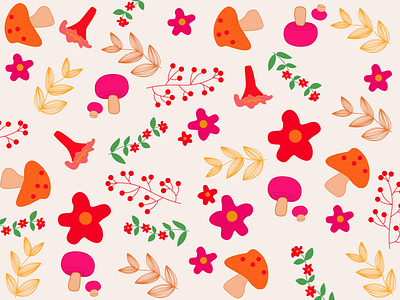 Flower Pattern 3d animation branding creative design design flower flower illustration flower pattern graphic design illustration logo motion graphics pattern pattern design ui