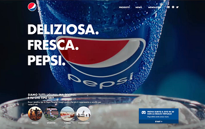 Pepsi People - Responsive website concept for IED app branding design graphic design illustration minimal ui ux web website