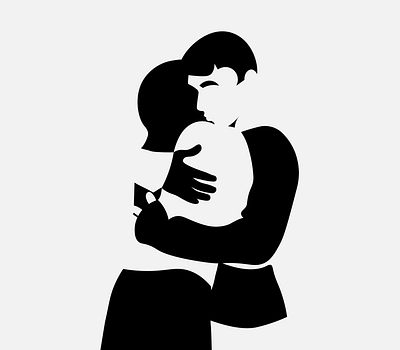 hug illustration vector