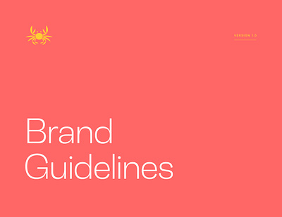 Crab City Brand Guidelines brand branding city crab guidelines identity illustration logo typography