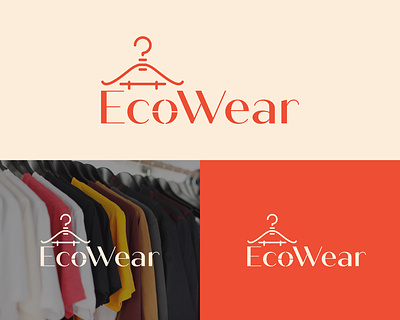 EcoWear logo design for a Clothing brand. branding brandstyleguide clothinglogo clothlogo dribbble dribbbleph dribbblers fashion graphic design lineart logo logodesign streetware urbanstreetware