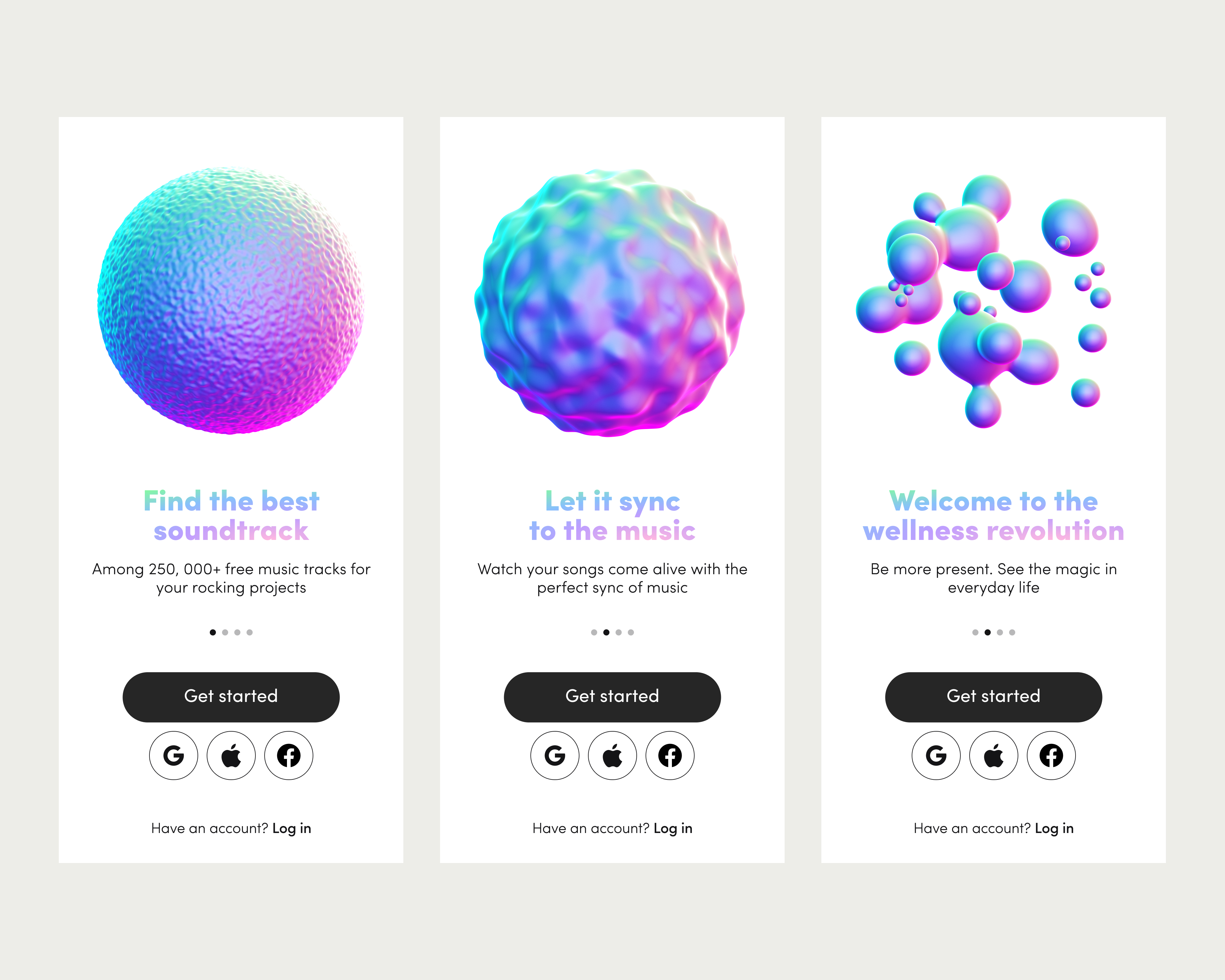 Beat Sync Application app design mobile ui ux