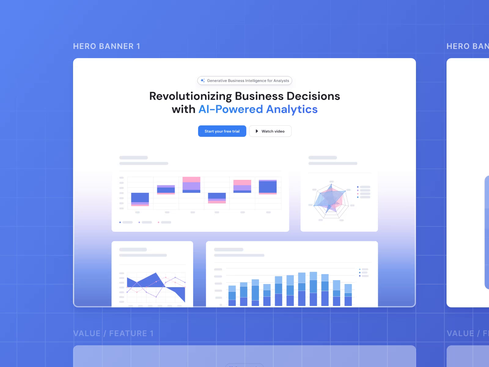 Sections design for AI-Powered SaaS by Khoa. JAK for Futix Lab on Dribbble