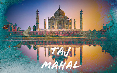 Taj Mahal animation branding graphic design logo motion graphics ui