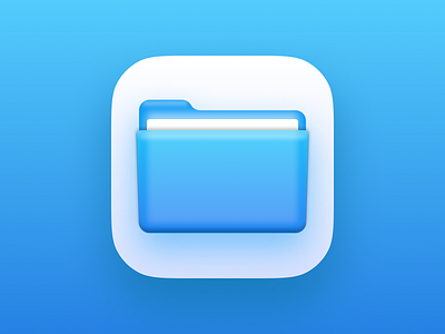 Files - App icon redesign concept #33 - LARGE 3d app branding design graphic design logo motion graphics ui