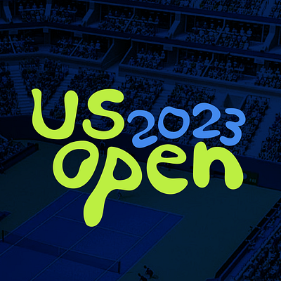 US Open Logotype branding design digital design graphic design sports design typography vector
