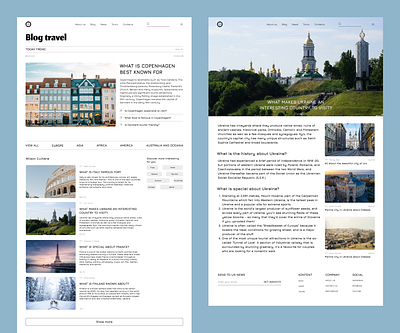 Travel blog blog branding colors dashboard design europe graphic design grid icon illustration logo minimal minimalism trips ui ukraine ux vector web website
