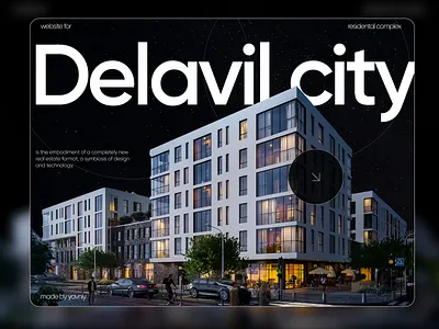 Website for premium residental complex design landihpage landing premium website residential complex ui ux uxui website website design