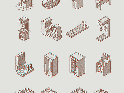 Retro Isometrics 3d illustration isometric line minimal retro technical vintage